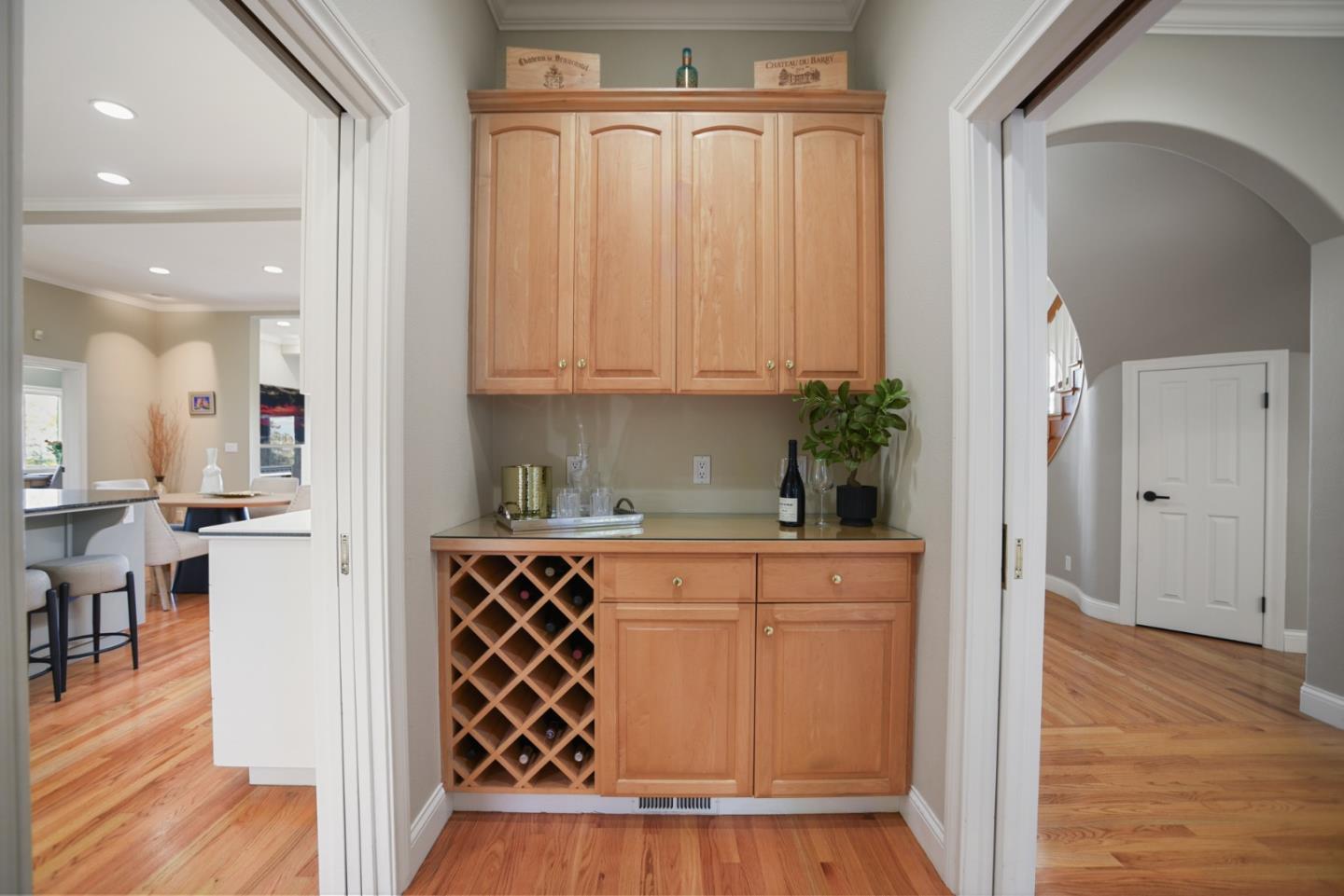 18782 Withey Road Monte Sereno, CA 95030 - Photo 28 of 39 a kitchen with a refrigerator and cabinets