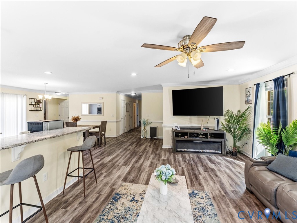 1920 Meadow Road Sandston, VA 23150 - Photo 18 of 46 a living room with furniture and a flat screen tv