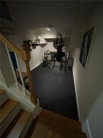 a view of storage and utility room