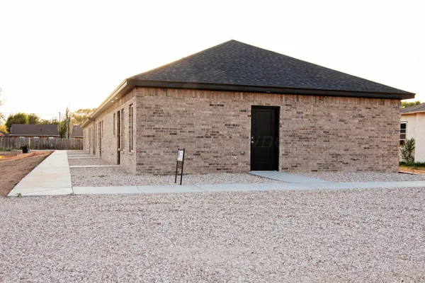 a backyard of a house