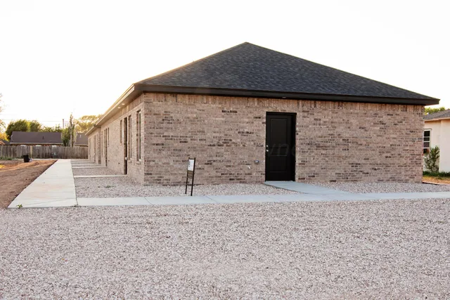 a backyard of a house