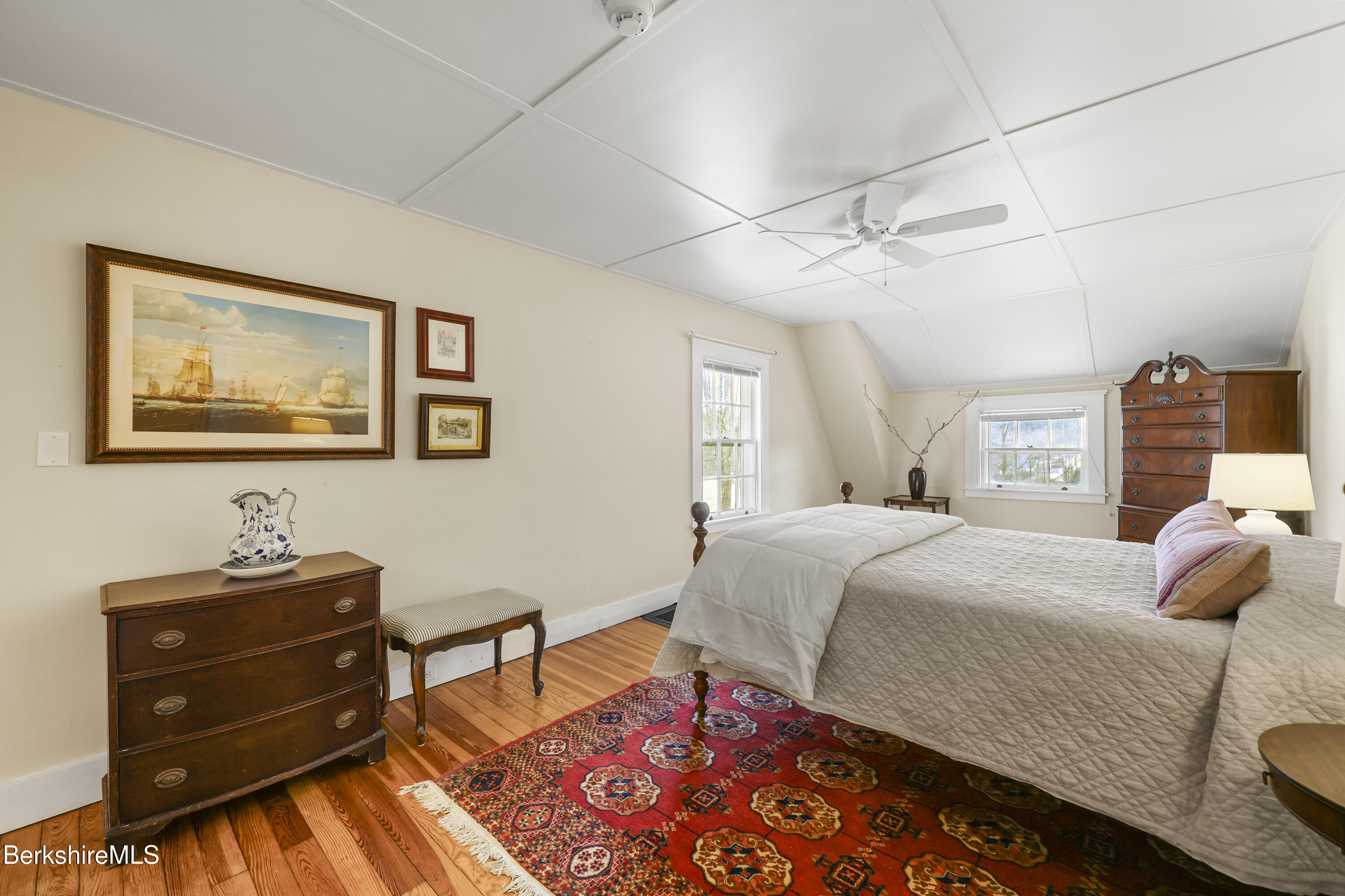 20 Sheffield-Egremont Road Great Barrington, MA 01230 - Photo 40 of 68 a bedroom with a bed and wooden floor