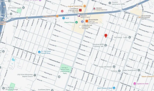 a view of a city with tall buildings