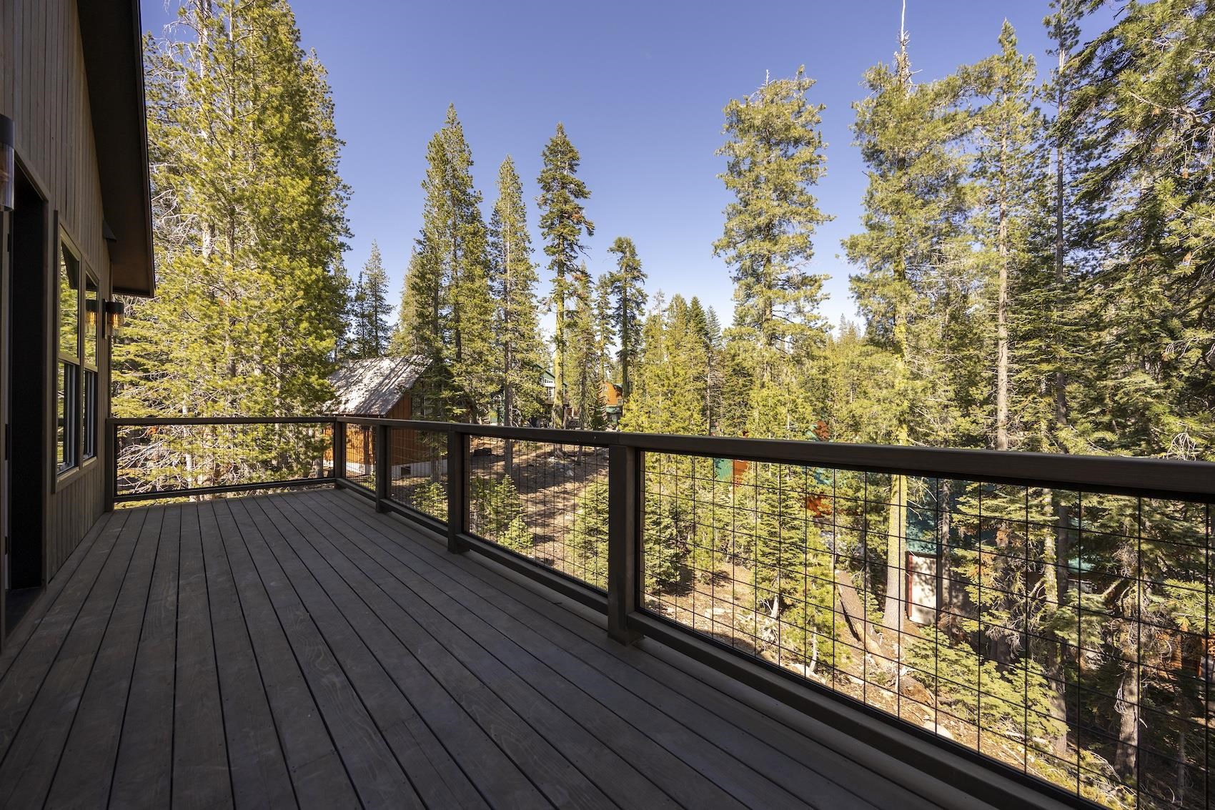 7350 Cascade Road Soda Springs, CA 95728 - Photo 22 of 27 a view of balcony with wooden floor and fence