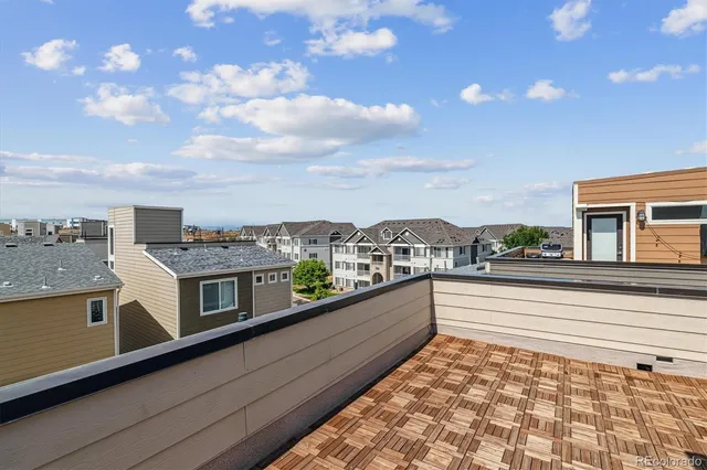 a view of city from balcony