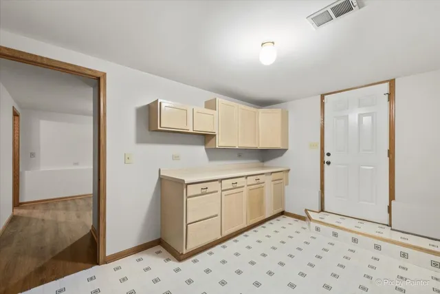 a room with storage and utility