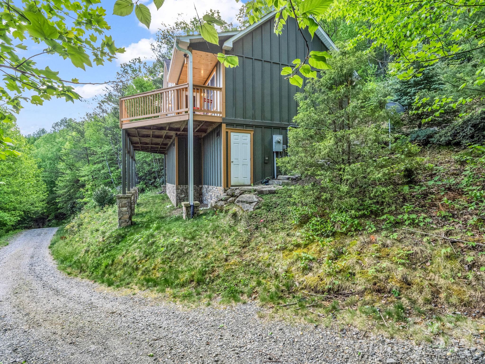 603 Pace Mountain Road Saluda, NC 28773 - Photo 6 of 44 a backyard of a house with lots of green space