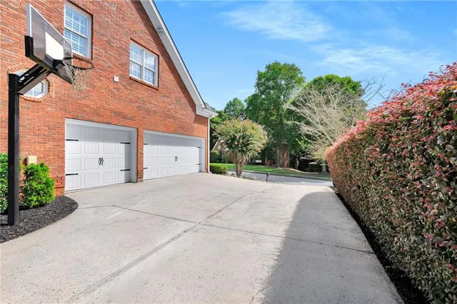 a view of outdoor space with garden and entertaining space