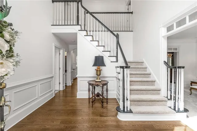a kitchen with lots of counter space and furniture