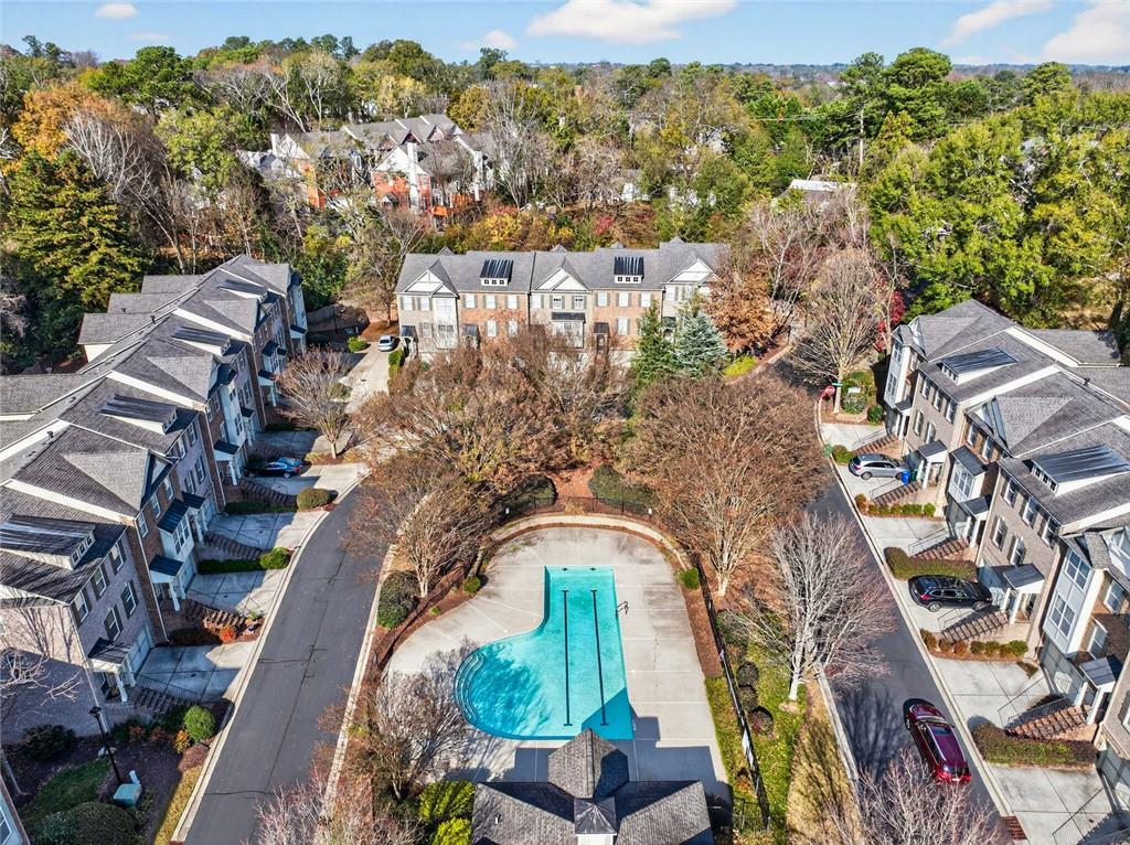 1982 Cobblestone Circle Northeast Brookhaven, GA 30319 - Photo 45 of 51 an aerial view of a residential houses with outdoor space
