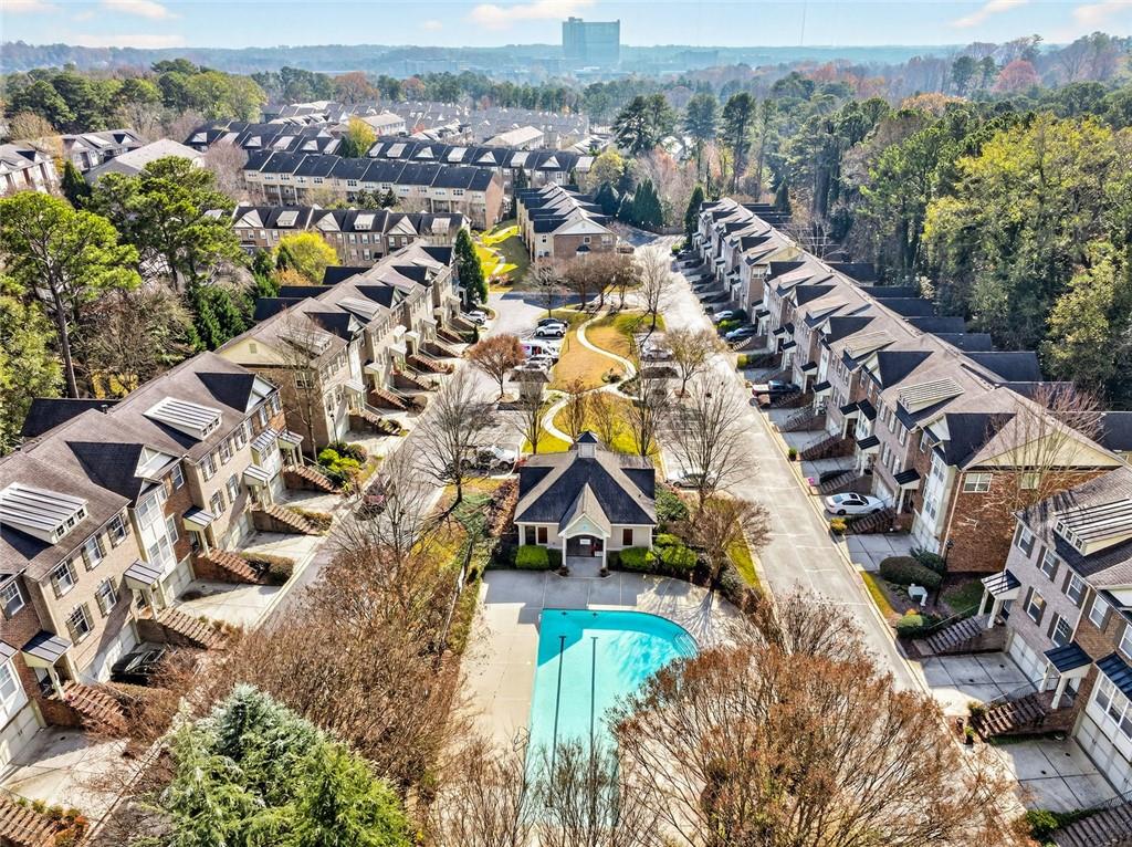 1982 Cobblestone Circle Northeast Brookhaven, GA 30319 - Photo 46 of 51 an aerial view of multiple house