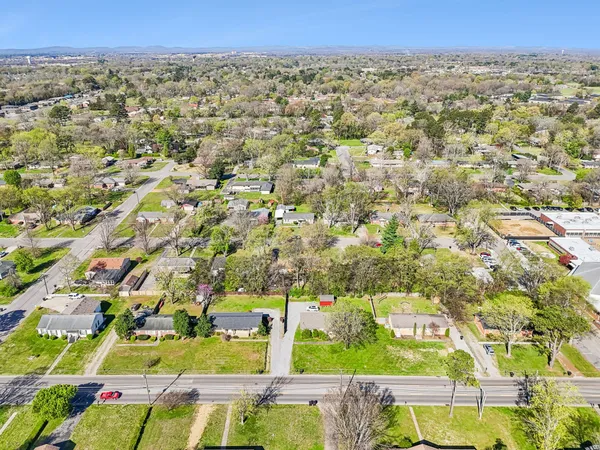 an aerial view of multiple house