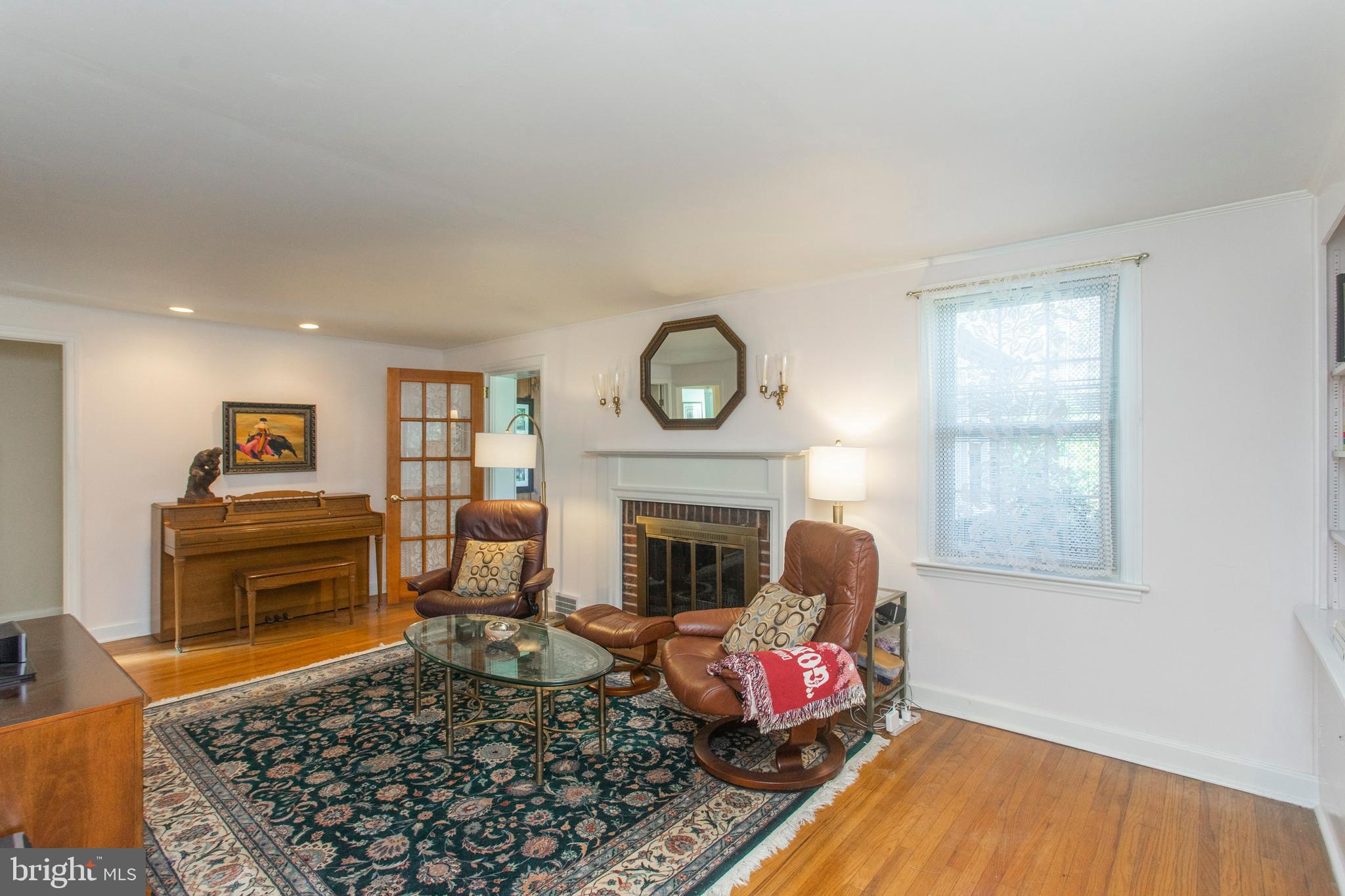 6 Arbor Lea Road Lansdowne, PA 19050 - Photo 5 of 51 Wood burning fireplace in living room