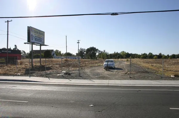 a view of a glass door