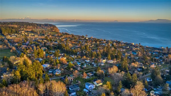 a view of city and ocean