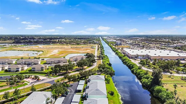 a view of a city with ocean