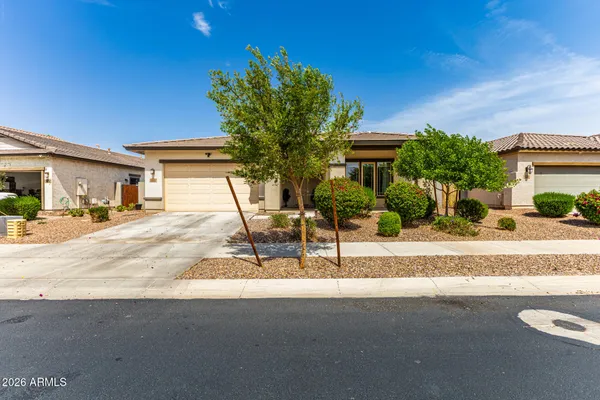 a house view with a outdoor space