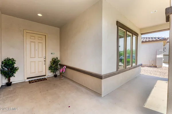 a house view with a outdoor space