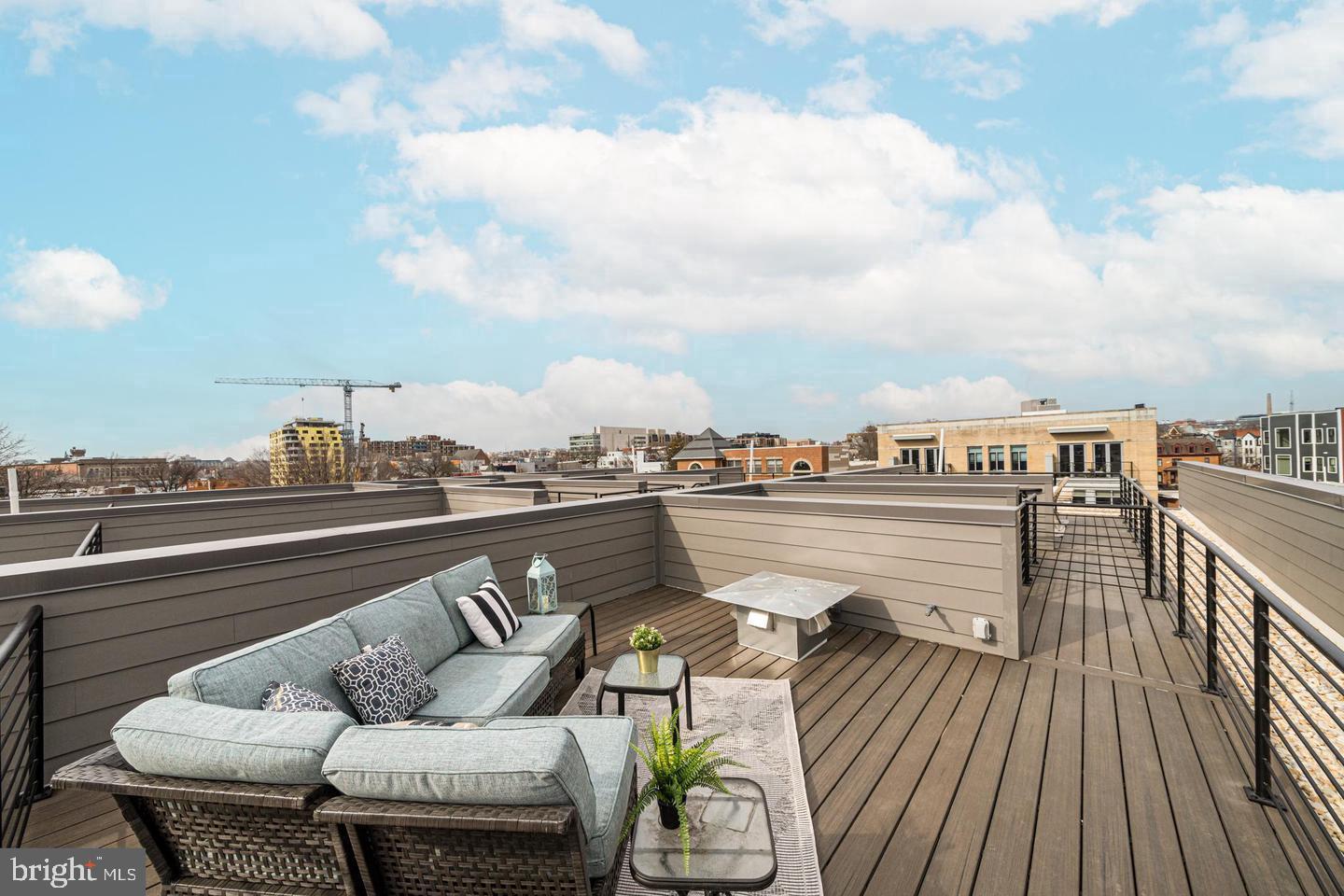 442.5 R Street Northwest, Unit B Washington, DC 20001 - Photo 3 of 25 Alternate View of the Roof Deck