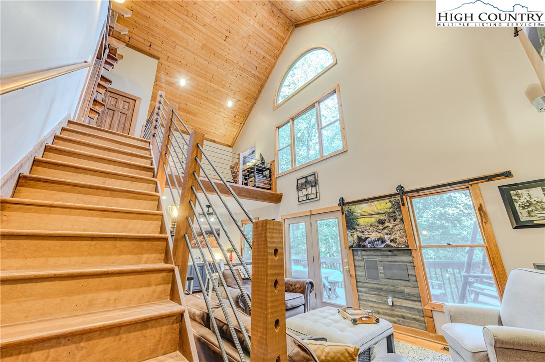 888 Benjamin Drive Boone, NC 28607 - Photo 14 of 38 a view of entryway and hall with wooden floor