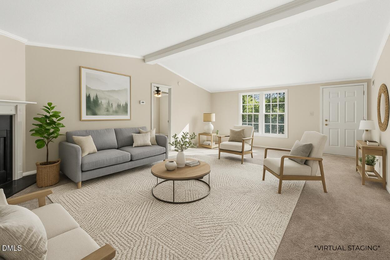 7555 Babe Ruth Trail Snow Camp, NC 27349 - Photo 2 of 38 a living room with furniture and a large window