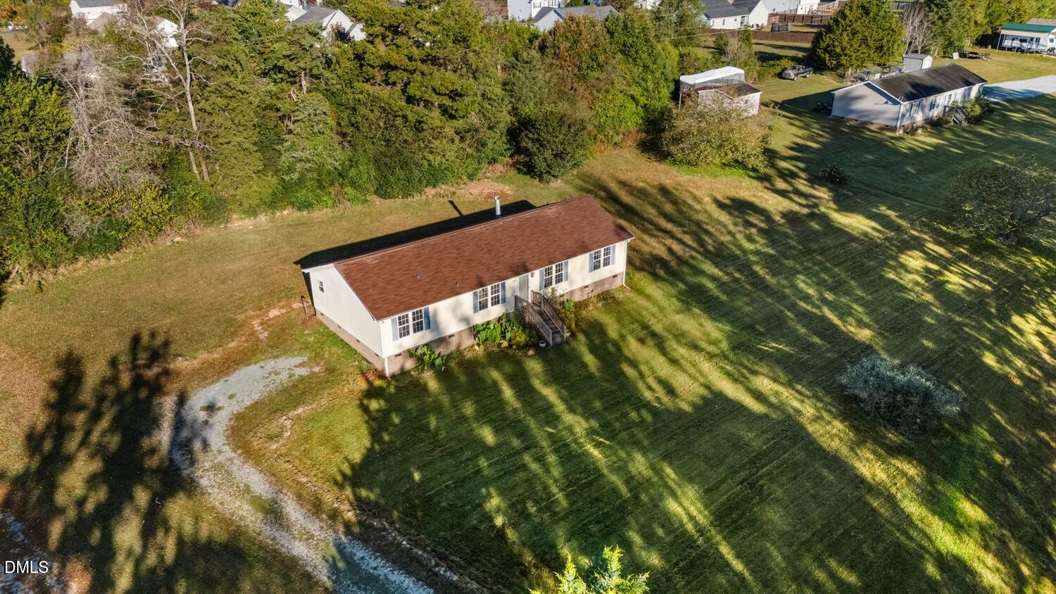 7555 Babe Ruth Trail Snow Camp, NC 27349 - Photo 34 of 38 an aerial view of residential houses with outdoor space