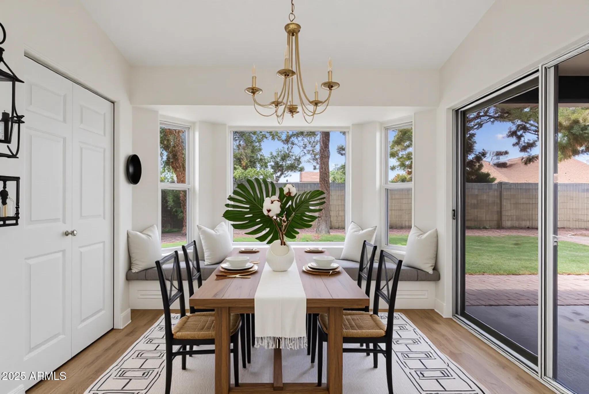 550 East Appaloosa Road Gilbert, AZ 85296 - Photo 17 of 41 a view of a dining room with furniture window and outside view