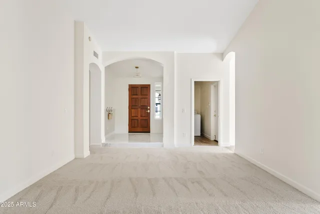 a hallway with closet