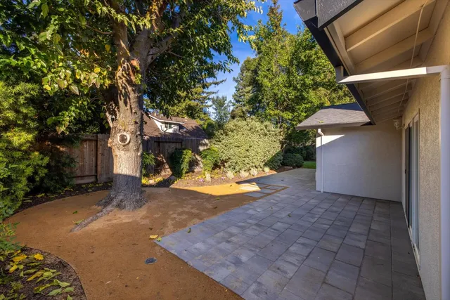 a view of small space with wooden floor