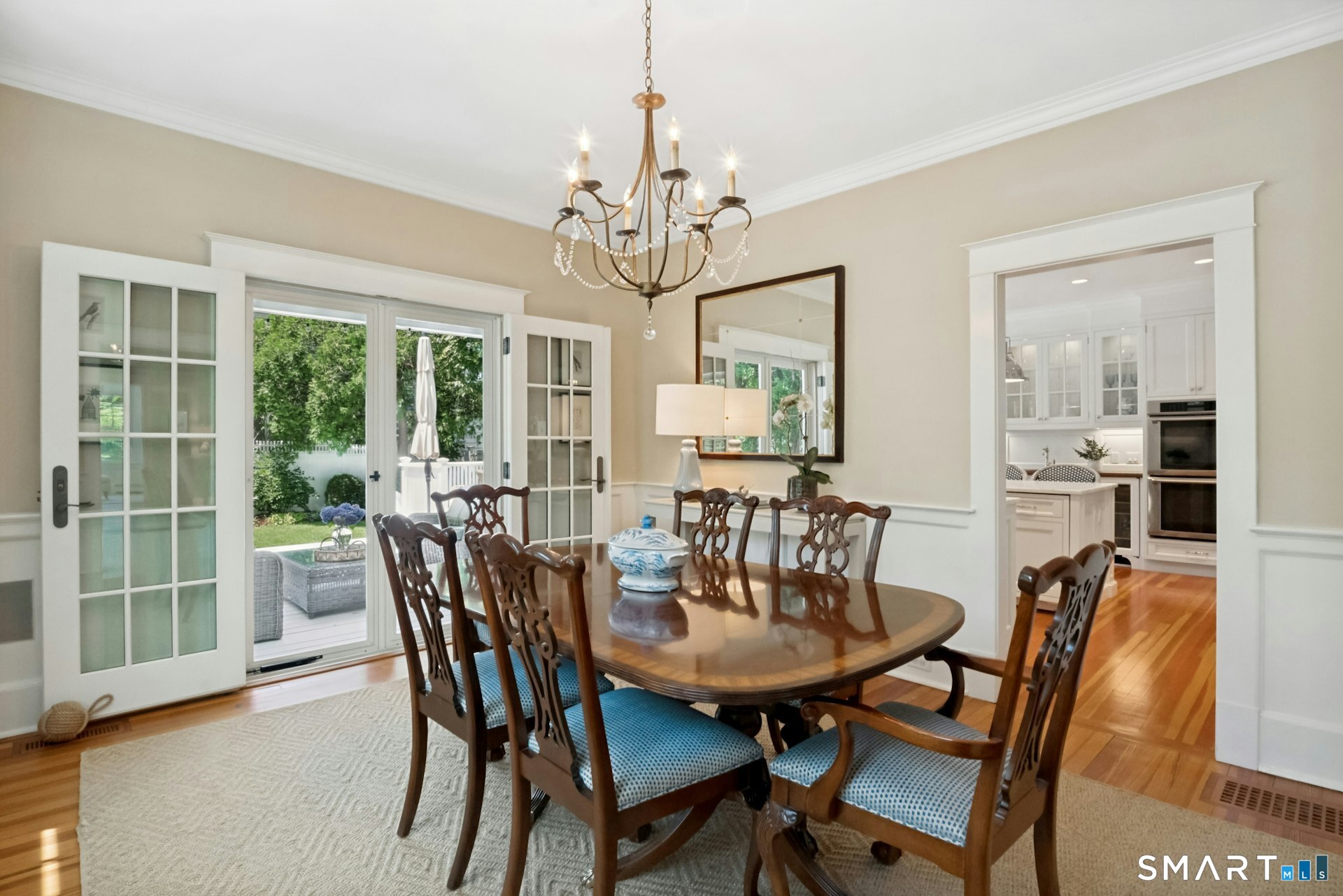52 Chesterfield Road Stamford, CT 06902 - Photo 10 of 40 Beautiful dining room which leads to deck
