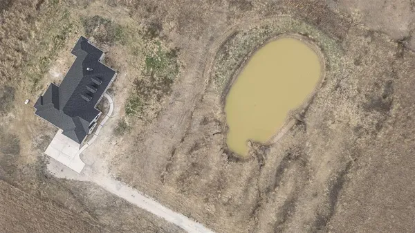 a view of entryway with a swimming pool