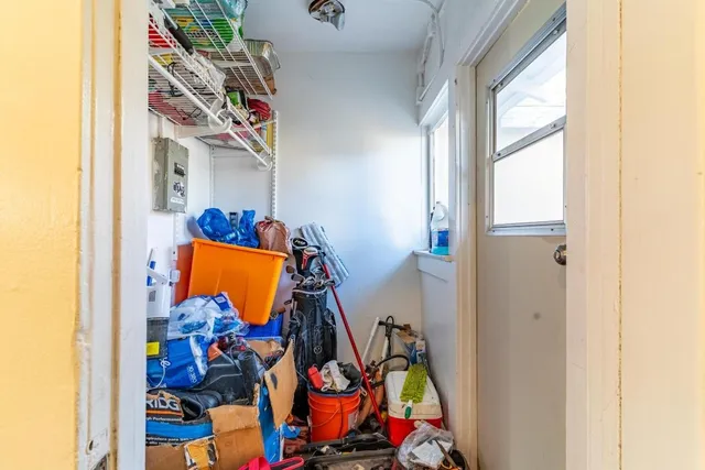 a view of storage and utility room
