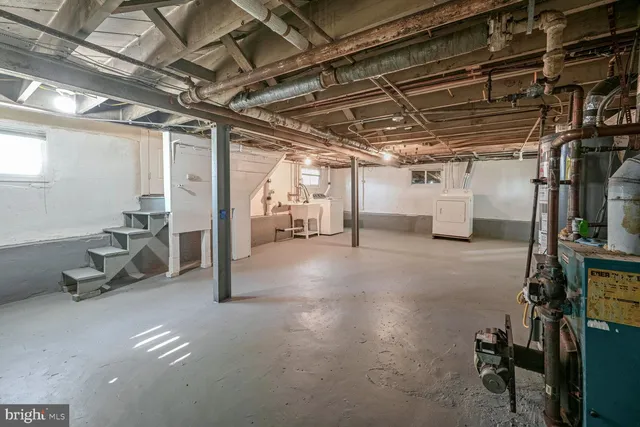 a view of a storage room