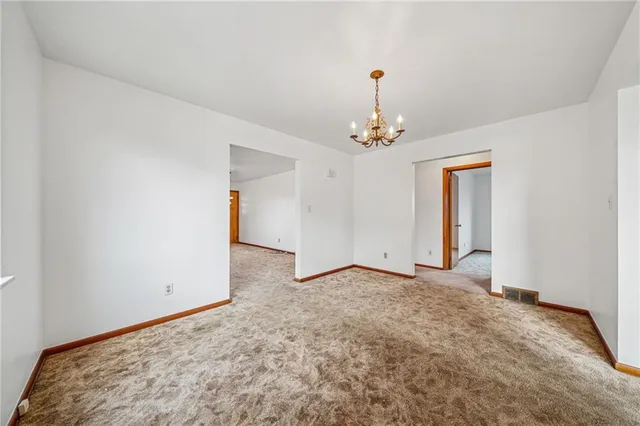 a view of an empty room