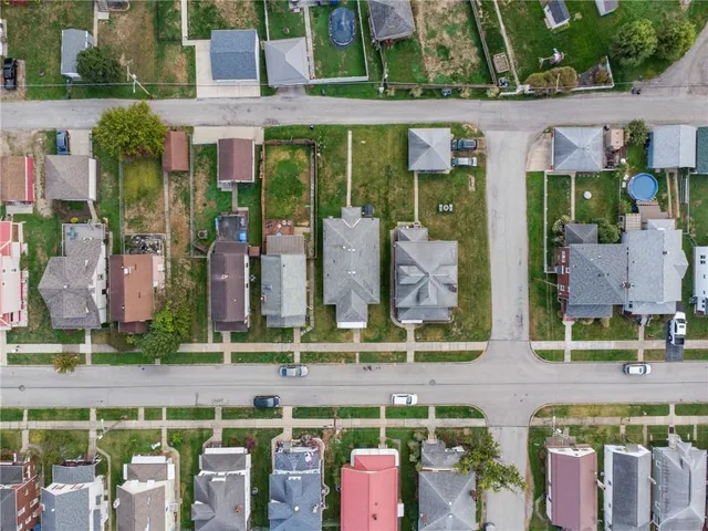 a building with table and chairs
