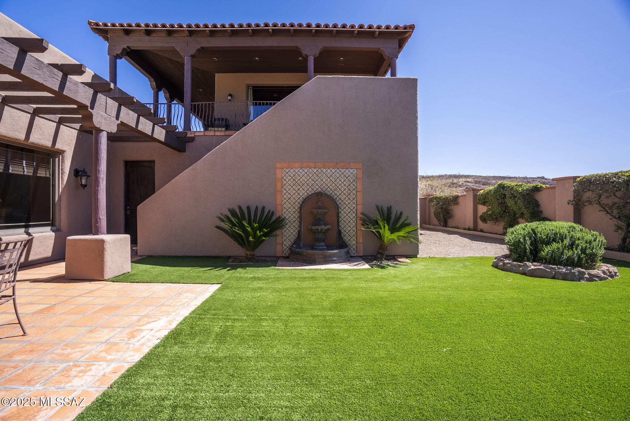 1265 Morning Star Drive Rio Rico, AZ 85648 - Photo 22 of 50 a view of a house with backyard and sitting area