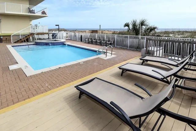 a view of a terrace with a yard