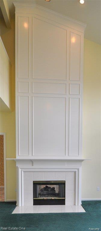780 Loggers Circle Rochester, MI 48307 - Photo 11 of 61 2 story mantle on 2 sided gas fp