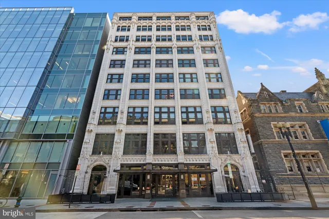 a front view of a building