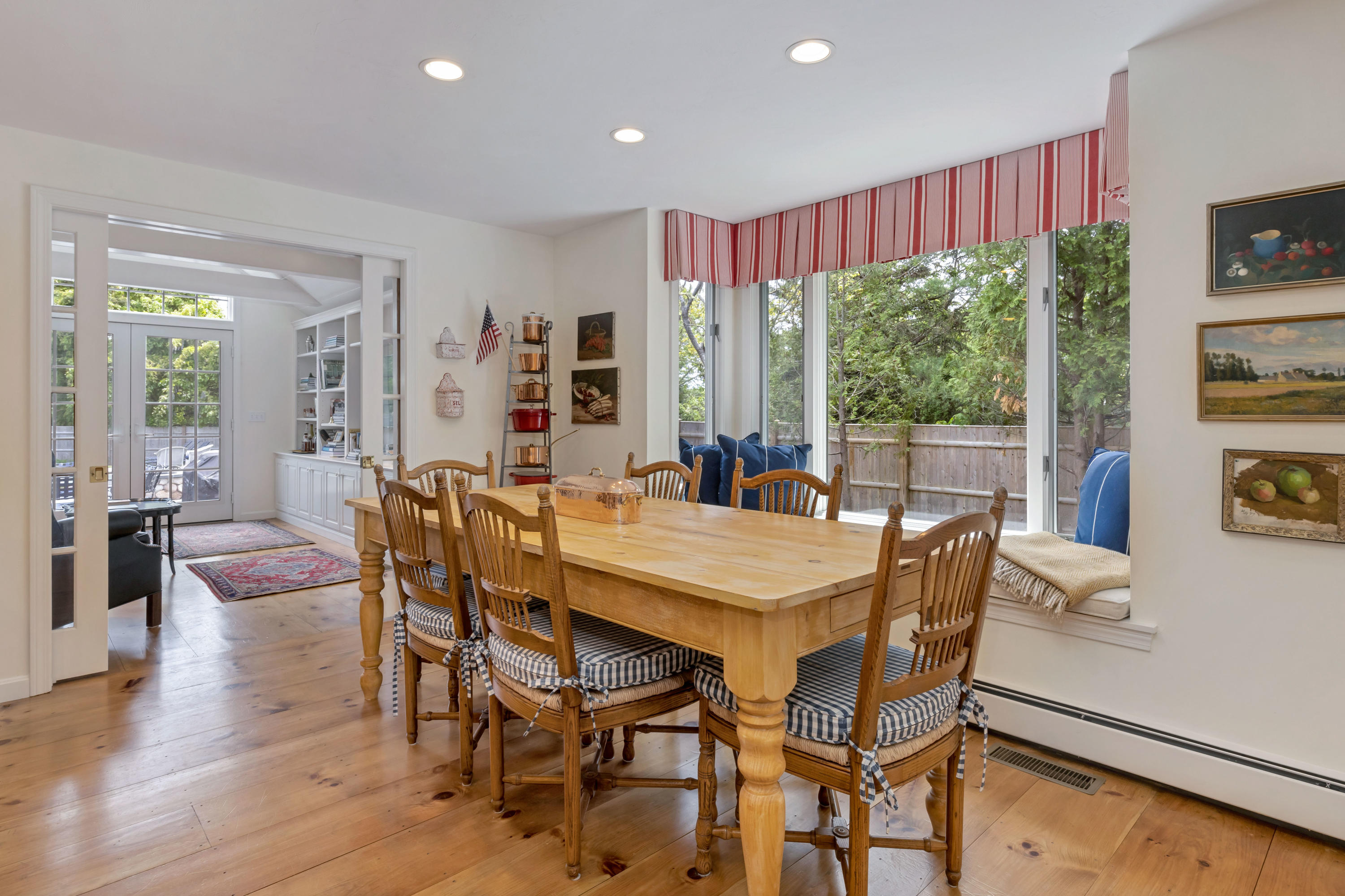 88 Round Cove Road Chatham, MA 02633 - Photo 18 of 58 a view of a dining room with furniture window and outside view