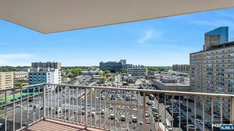 a view of city with balcony