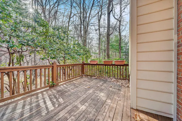 a view of a wooden fence