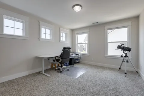 a view of a workspace with a window