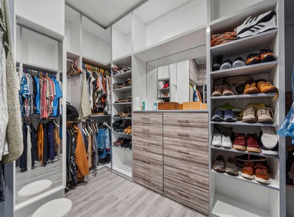 a patio with table and chairs