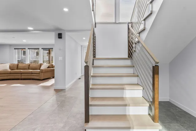 a front view of a house with balcony