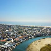 an aerial view of a city