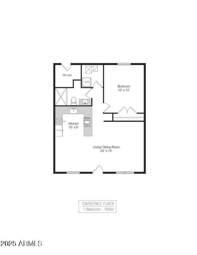 7440 East Cave Creek Road, Unit 1 Carefree, AZ 85377 - Photo 14 of 47 a picture of a floor plan
