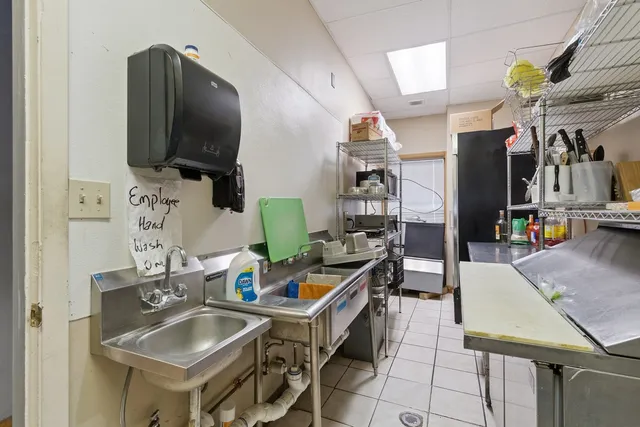 a view of storage and utility room