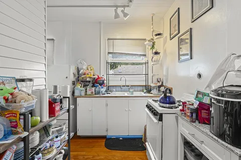 a room with storage and utility