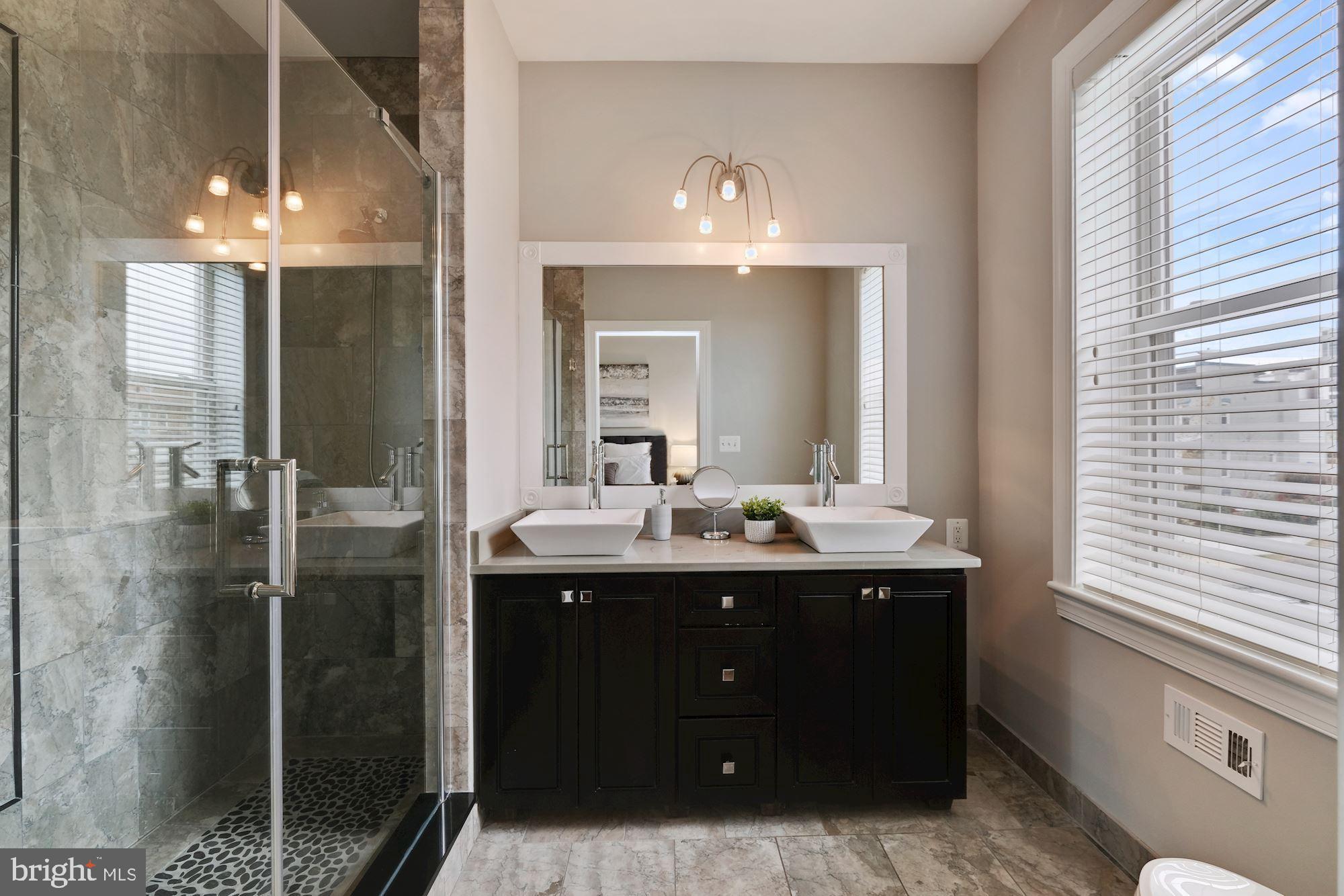 1340 Spring Road Northwest Washington, DC 20010 - Photo 13 of 35 Gorgeous marble master bath
